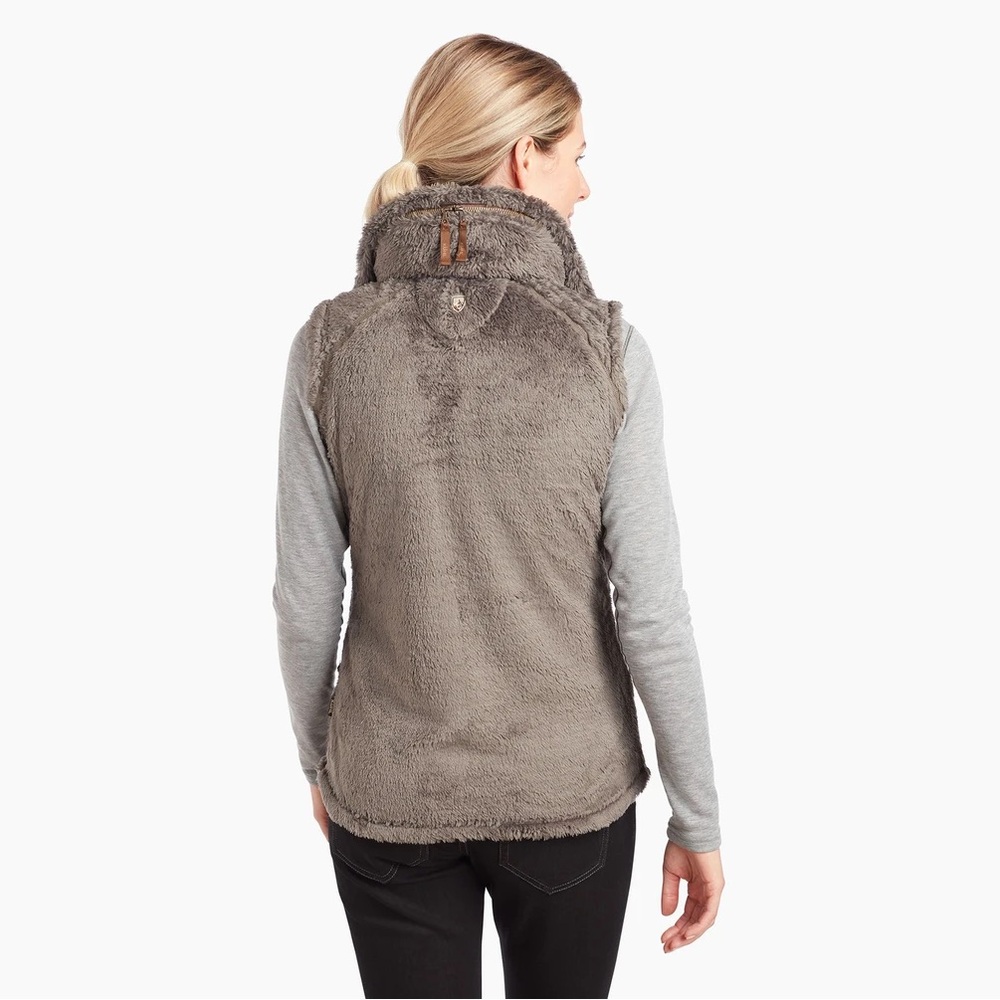 KUHL Flight Fleece Vest in Breen Small Women’s Cozy Italian Fleece Full Zip - Picture 3 of 11